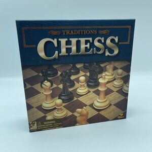Chess Game Board Traditional Plastic Cardboard